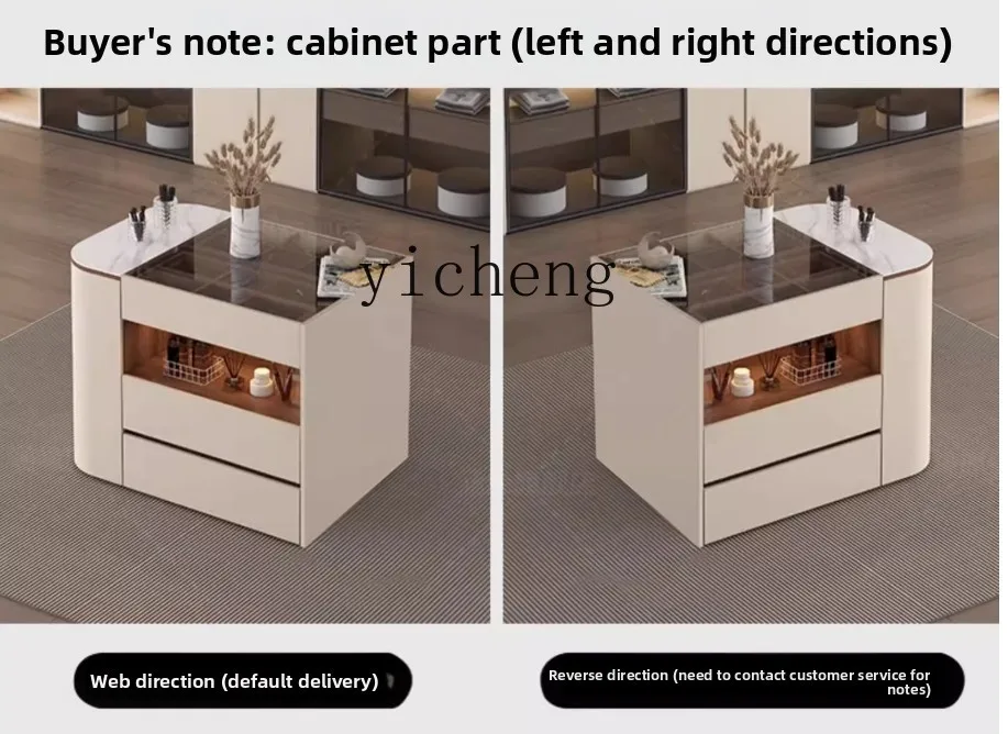 

Cream Trench Coat Wardrobe Island Cabinet Home Jewelry Storage Cabinet Bedroom Floor Display Cabinet