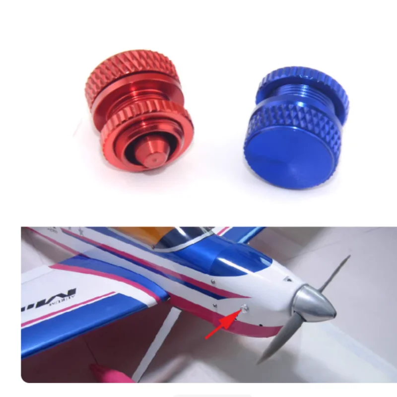 KUZA الألومنيوم الوقود حشو نقطة التوصيل الأنابيب ميناء ل RC الطائرات نظام التدخين الوقود الغاز طائرة قارب