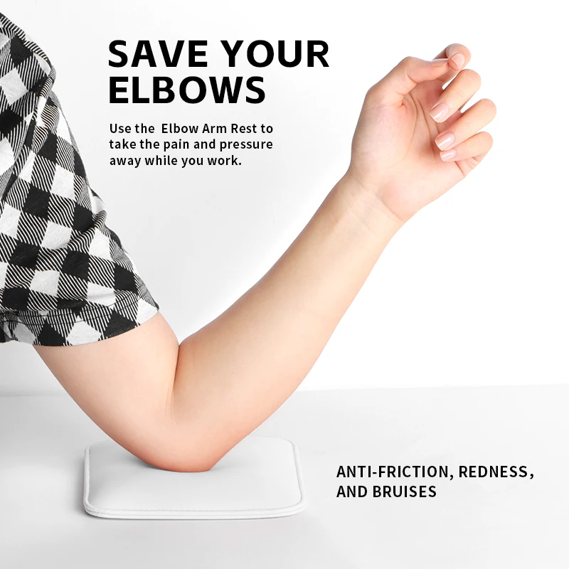 Vierkant vormig manicure-elleboogkussen Nagelarmsteun voor elleboog Eenvoudig schoon te maken manicure-armsteunkussen Antislip-ondersteuningskussen voor nagelstylisten om pijn in elleboog en pols te verlichten