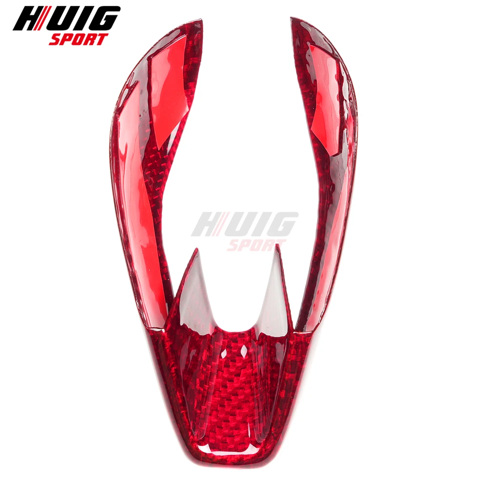 ل BMW G80 M3 G82 G83 M4 2021 2022 2023-2025 ألياف الكربون الجافة سيارة الداخلية مركز وحدة التحكم والعتاد التحول رئيس مقبض غطاء لوحة الكسوة #5