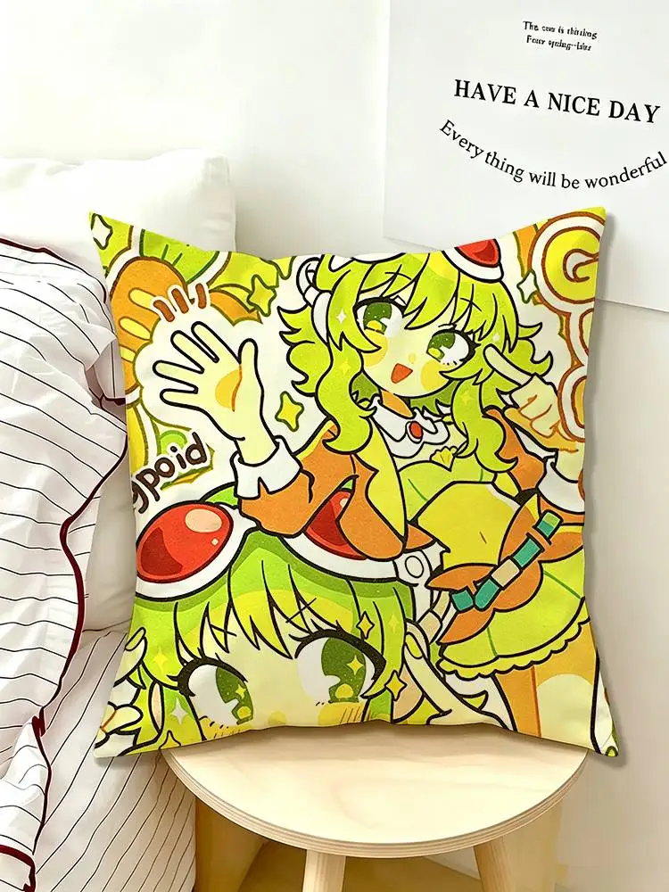Virtual Singer GUMI V-Vocaloid  Pillow Case Pattern Printed Pillowcase For Living Room Sofa Cushion Cover