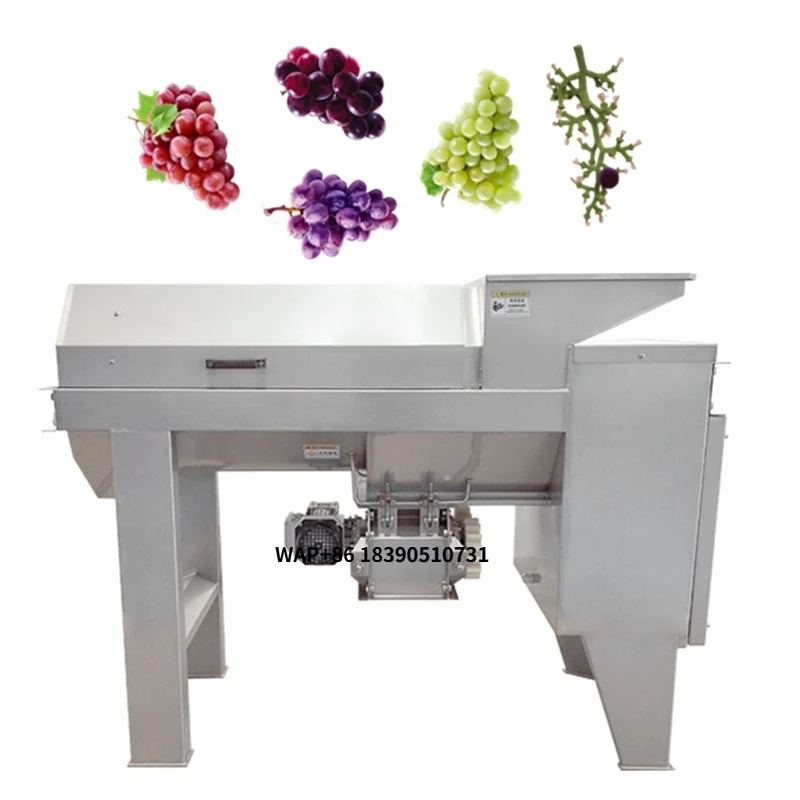 

Factory Direct Price Automatic Grapes Juice Making Machine Grape Press Squeezing Machine Grape Crusher Destemmer