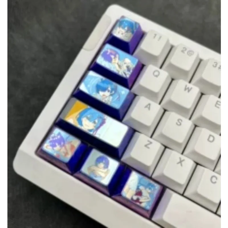 Anime Character Rei Rem Violetta Keycap Titanium Alloy Compatible with Night Devil Extreme/Night Devil/EV63 and Other Keyboards