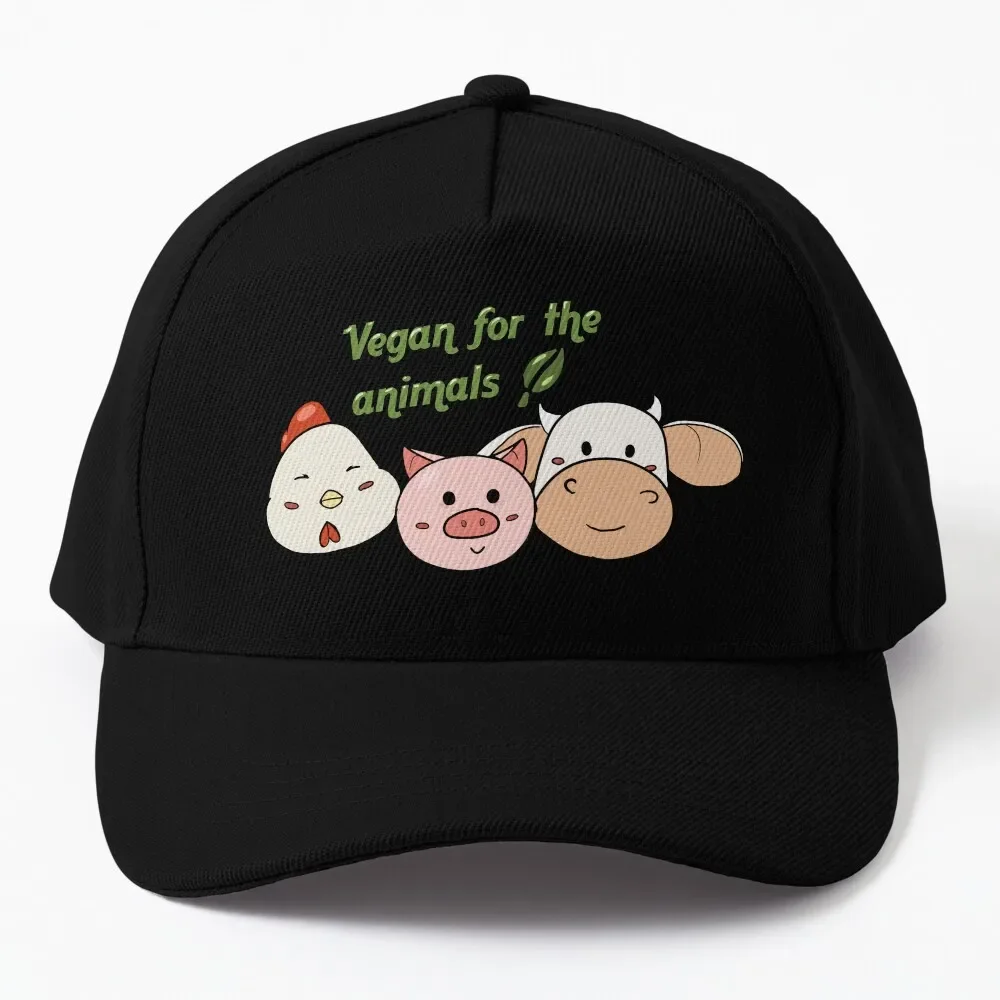 

Vegan for the animals! Baseball Cap Anime Hat Beach Outing Hat For Man Women'S