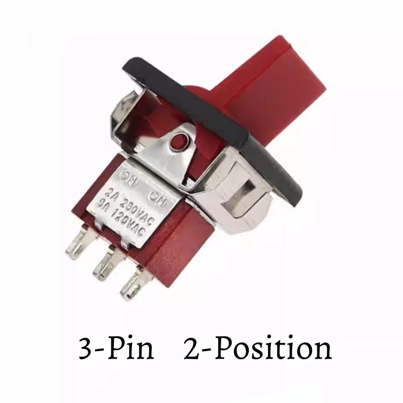 2pcs RLS-102 Toggle Switch with Handle RLS-202/123 Alarm Switch Bilateral Self-Resetting Switch New accessories