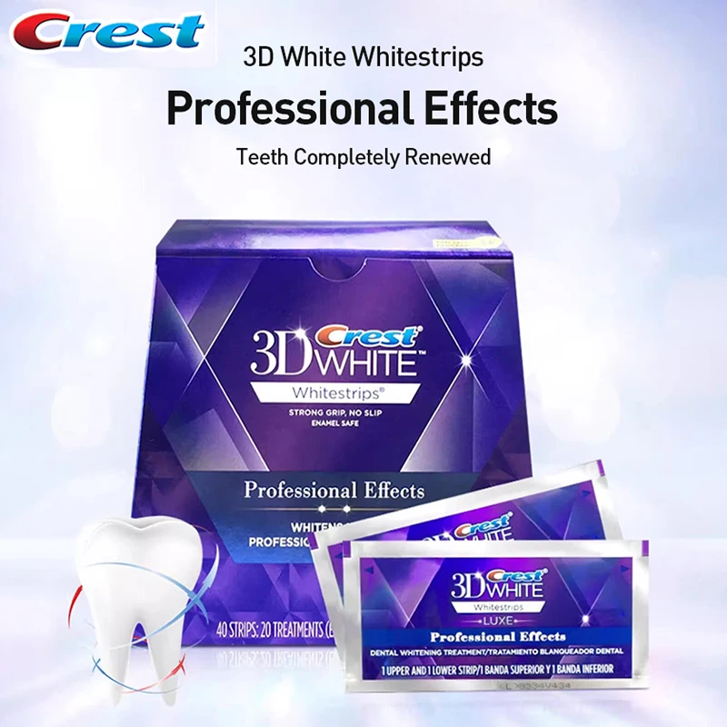 

Crest 3D Whitestrips Professional Effects Whitestrip 3D комплект полосок для отбеливания белых зубов 40 полосок