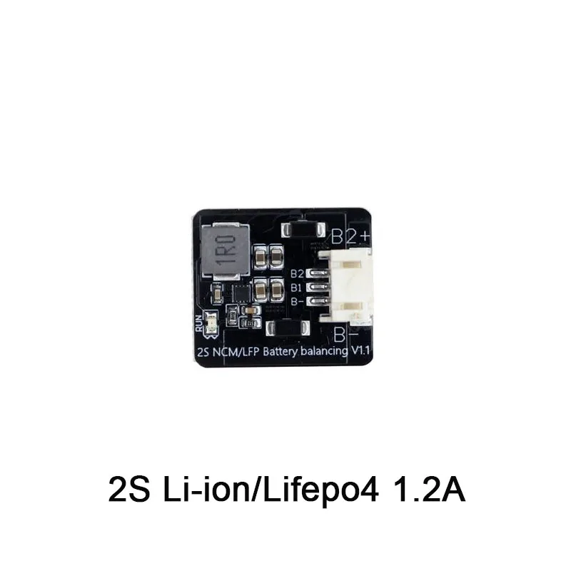 2S Active Balancer Board with 1.2A Current for Li-ion LifePO4 Battery BMS Energy Transfer Black Equalizer Module