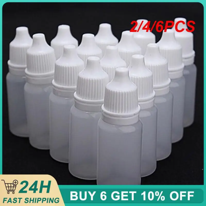 2/4/6PCS Set Of 3 Pieces Eye Drop Bottle Inverted Without Leakage Leak-proof Plastic Bottle With Inner Stopper Liquid Storage