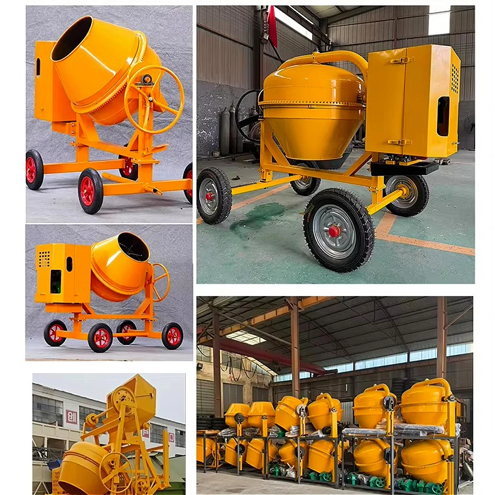 Factory Direct Sales of High-efficiency 350L Light-duty Petrol Concrete Mixers Suitable for Small-scale Construction Projects.
