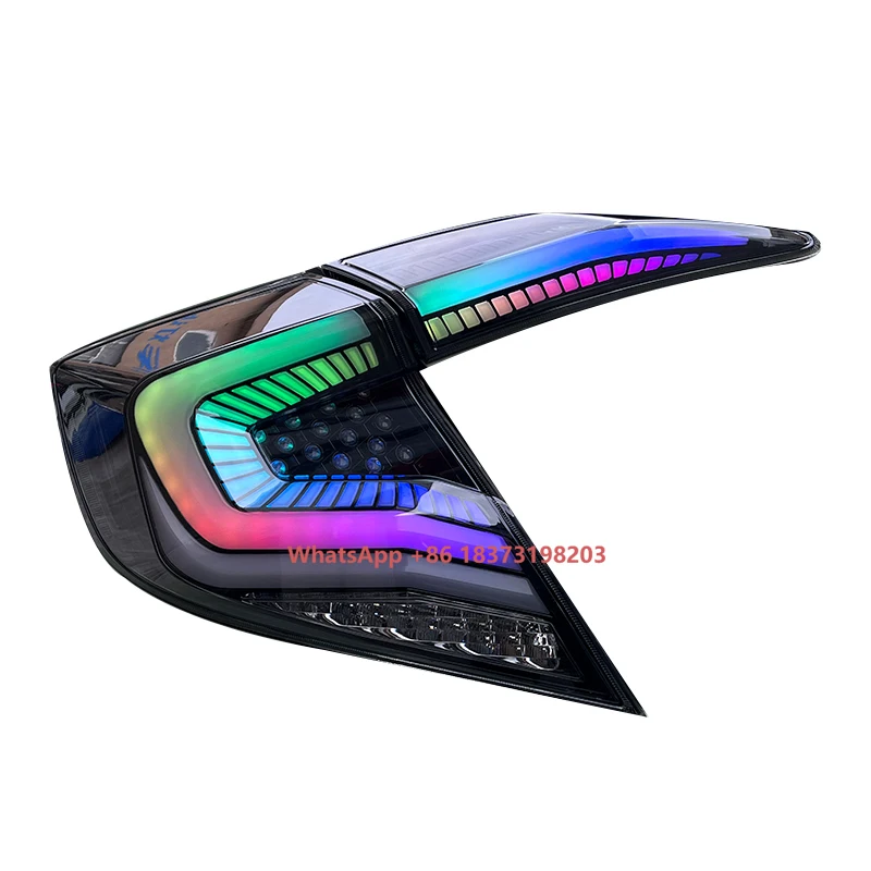 

LED Tail Light RGB Assembly for civic for Honda Civic 2016-2018 Year Brake Lamp With RGB APP Control
