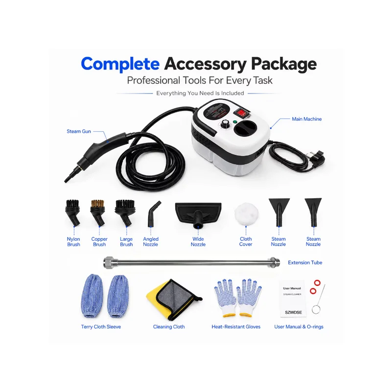 Steam Cleaner High Pressure and Temperature Air Conditioner Kitchen Hood Car Steam Clean Machine Glass Window Floor  Cleaning
