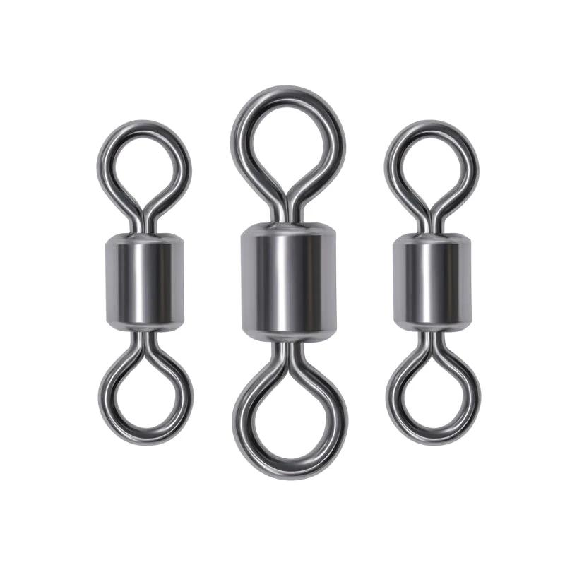 الصيد قطب 10 قطع الصلبة موصل الكرة تحمل المفاجئة الصيد يدور المتداول الفولاذ المقاوم للصدأ الخرز