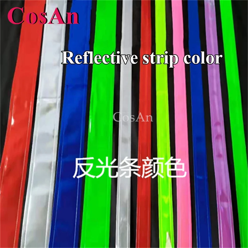 CosAn الأحمر الأزرق مزيج AUS نمط شبح الرقص السراويل ملبورن خلط السراويل جرس قيعان مشرق تأثير عاكس بنطلون