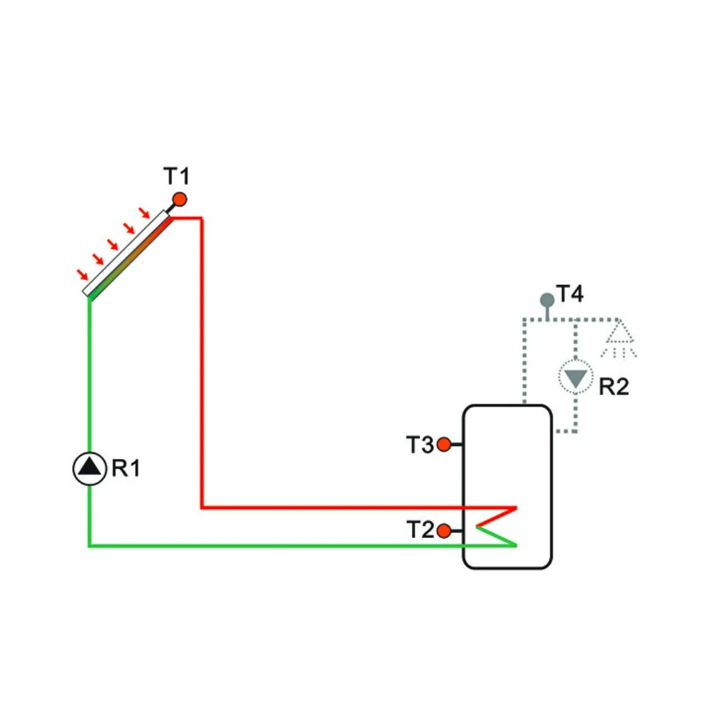 Solar Hot Water Controller SR91 Suitable for Split Pressurized System Solar Geyser Heating Tank Controller Parameter Setup