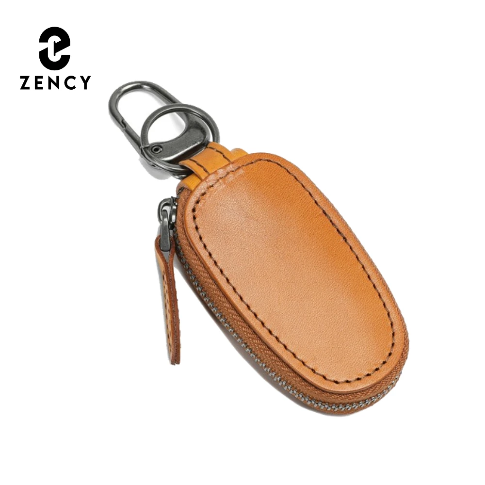 Zency New Business Style Genuine Leather Car Key Holder Small Key Case Bag Housekeeper Keys Organizer Retro Case Bag For Lover