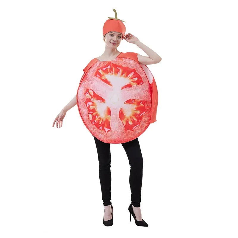 

CyEraspooky Halloween Funny Adult Fruit Vegetable Costume Banana Orange Cosplay Outfit Carnival Couple Party Purim Fancy Dress