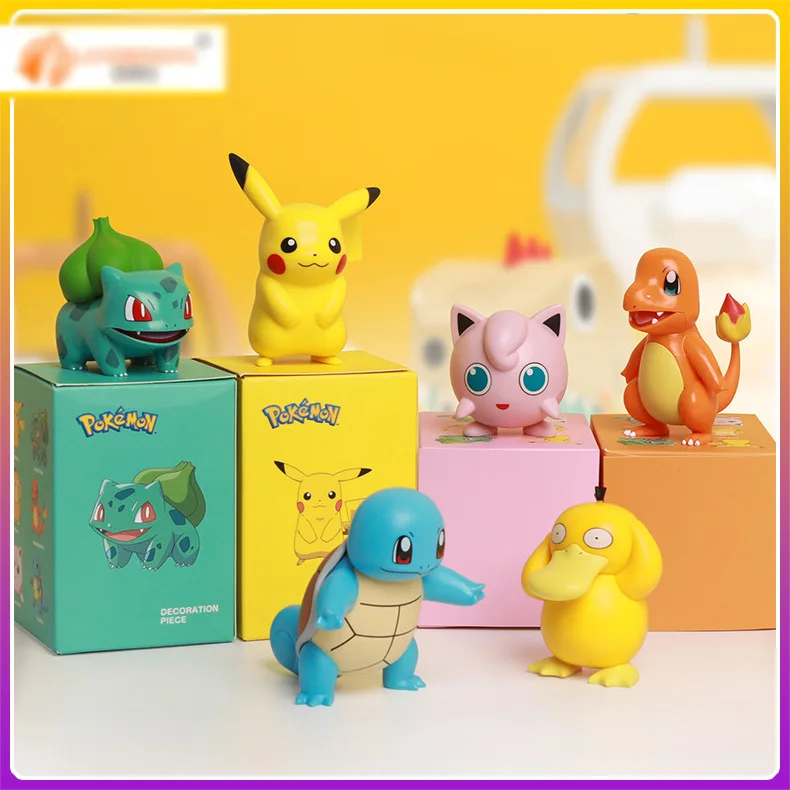 Pokémon Figur Pikachu Cartoon Modell Anhänger Ornament Desktop Ornament kreative niedliche Ornament Auto Puppe Kinder Geburtstags geschenk