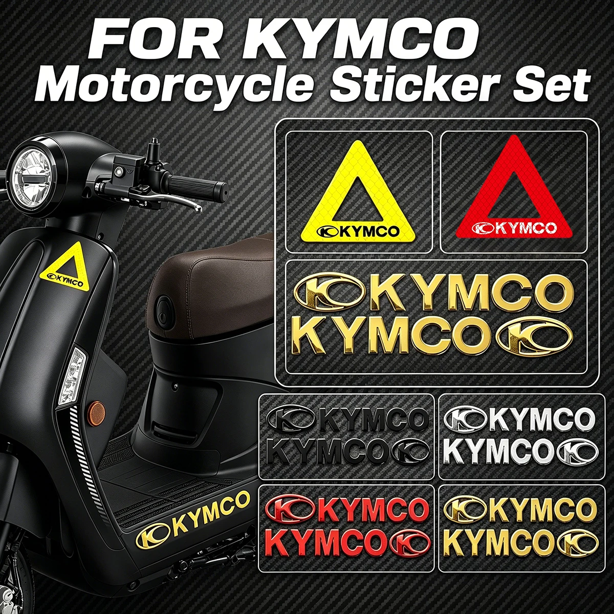 For KYMCO AK 550 550i 575 AGILITY S 125 50 Skytown 125 150 SUPER DINK 350i 125 Motorcycle Stickers Body Side Label Logo Decals