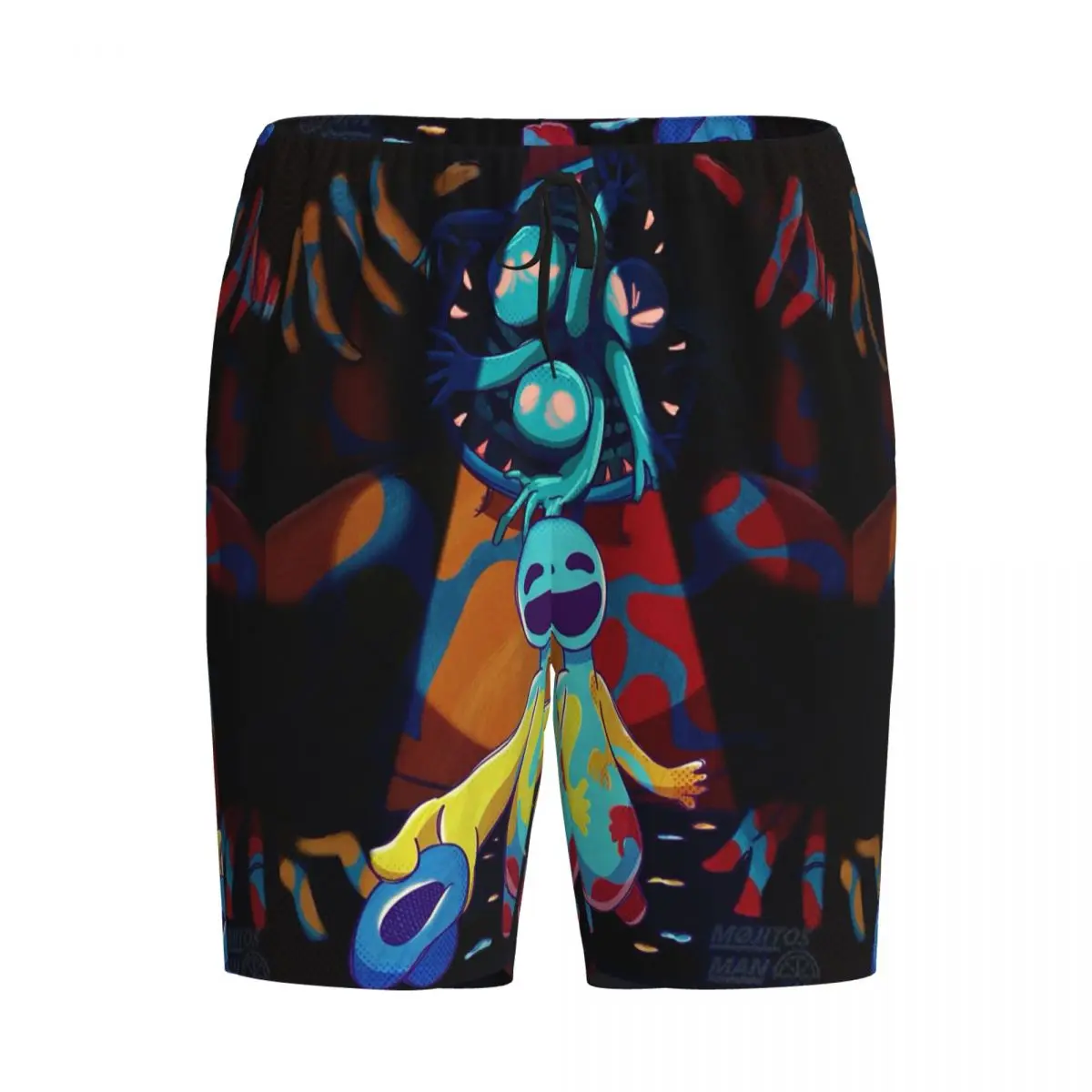 

Мужские пижамные шорты Custom Doey Doughman Horror Pianosaurus, брюки для сна и отдыха