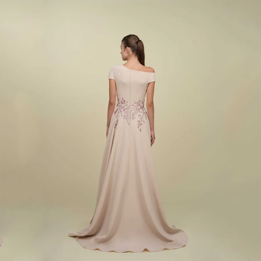 Eleganckie Sukienki Wieczorowe Krótkie Rękawy Koraliki Kwiaty Syrenie Suknie Wieczorowe Długie Suknie Balowe Szyte na Miarę 2025