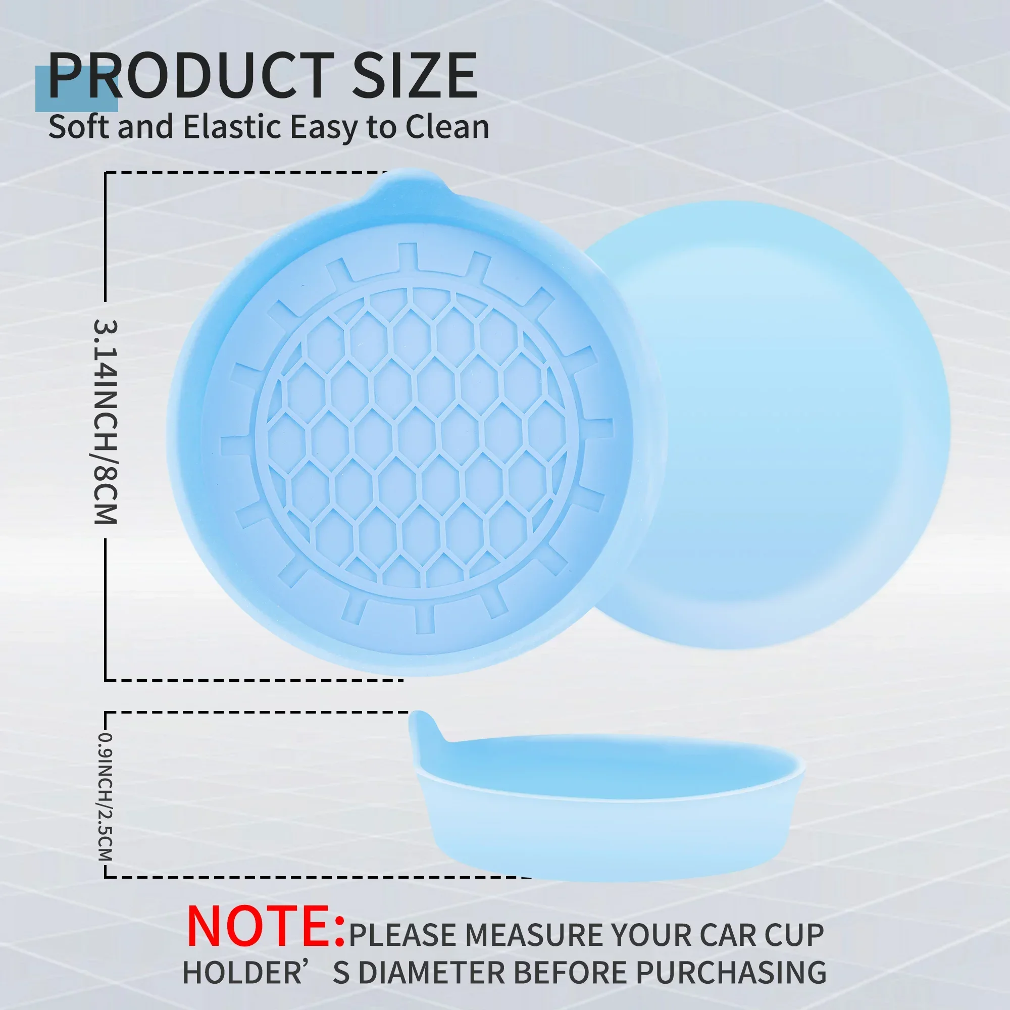 2 STUKS Auto Cup Coaster, Waterdichte Antislip Zeefbestendige Spill Schotel Auto-interieur Accessoires Auto Gadget Auto-interieur