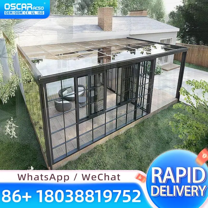 Insulated All Season Durable Moisture Proof Sunroom for Backyard Relax with 1 year Warranty sunroom