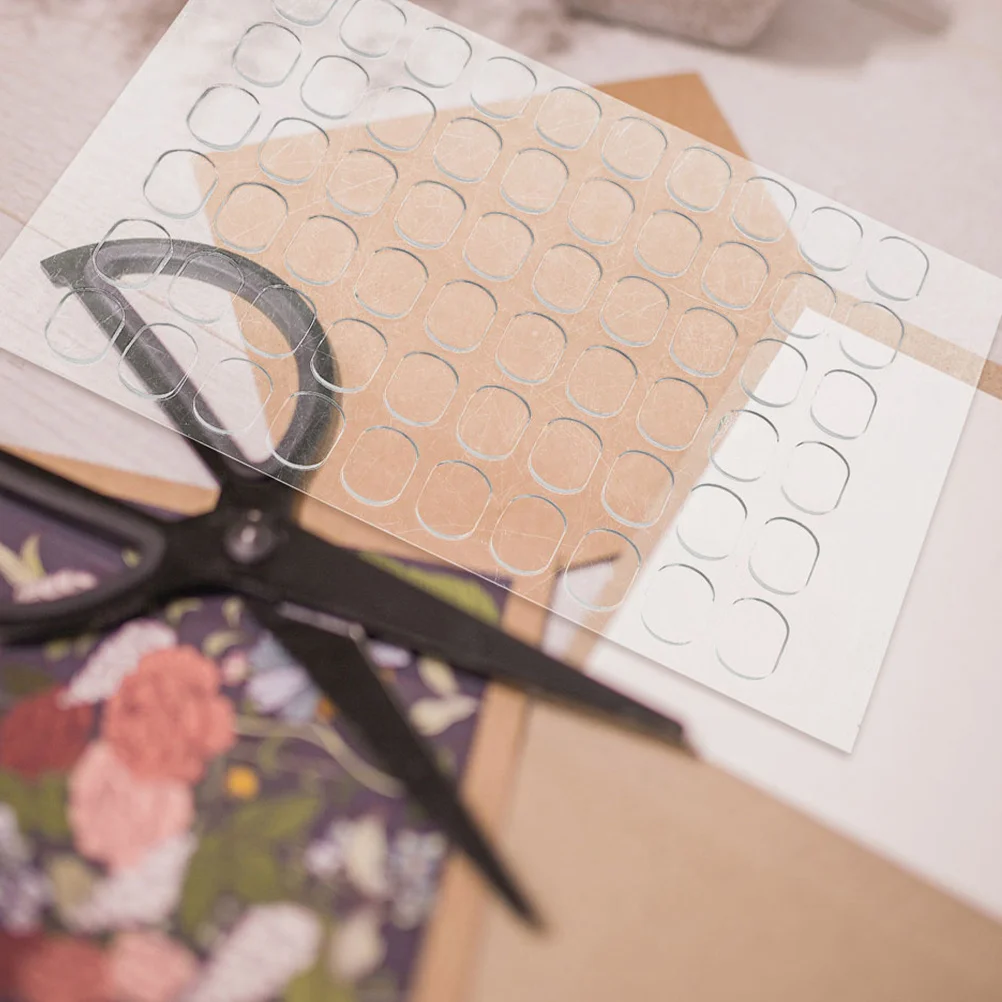 600 قطعة شريط شفاف مزدوج الجوانب نقاط لاصقة شفافة لتركيب الحائط الأشياء الثقيلة لا بقايا عصا تقشير سهلة قابلة للإزالة