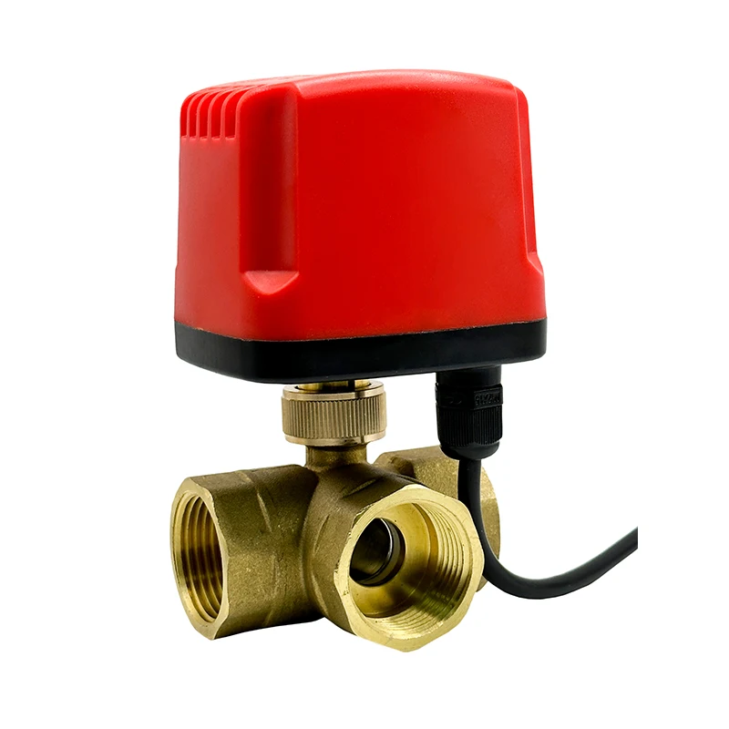 Imagem -05 - Impermeável Motorizado Latão Ball Valve Elétrica Ball Valve Dois Controle Wire 2