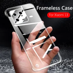 Frameless Clear Hard Back Cover Case For Xiaomi 13 14 13T Pro Lite Ultra 12 Pro 12X Xiaomi13 Pro Xiaomi13 Lite  Coque Phone Case