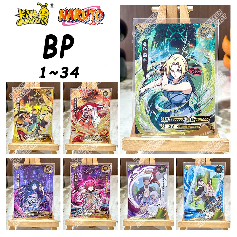 Original Kayou Naruto Card BP 01-34 Series Anime Jiraiya Hinata Uchiha Limited Collection Naruto Card Birthday Toy Gift