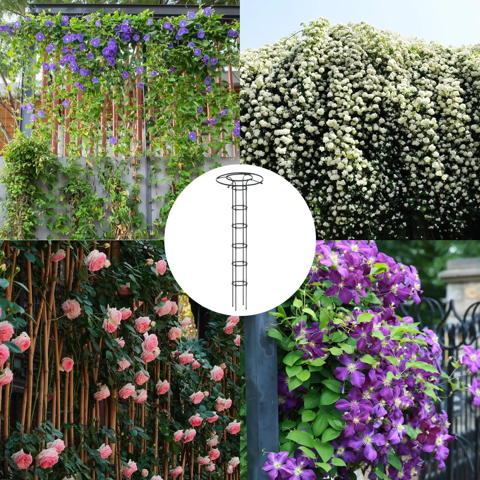 1pc Garden Trellis Umbrella Tower Plant Trellis For Climbing Plants Trellis Support DIY Climbing Trellis Flower Pots Supports