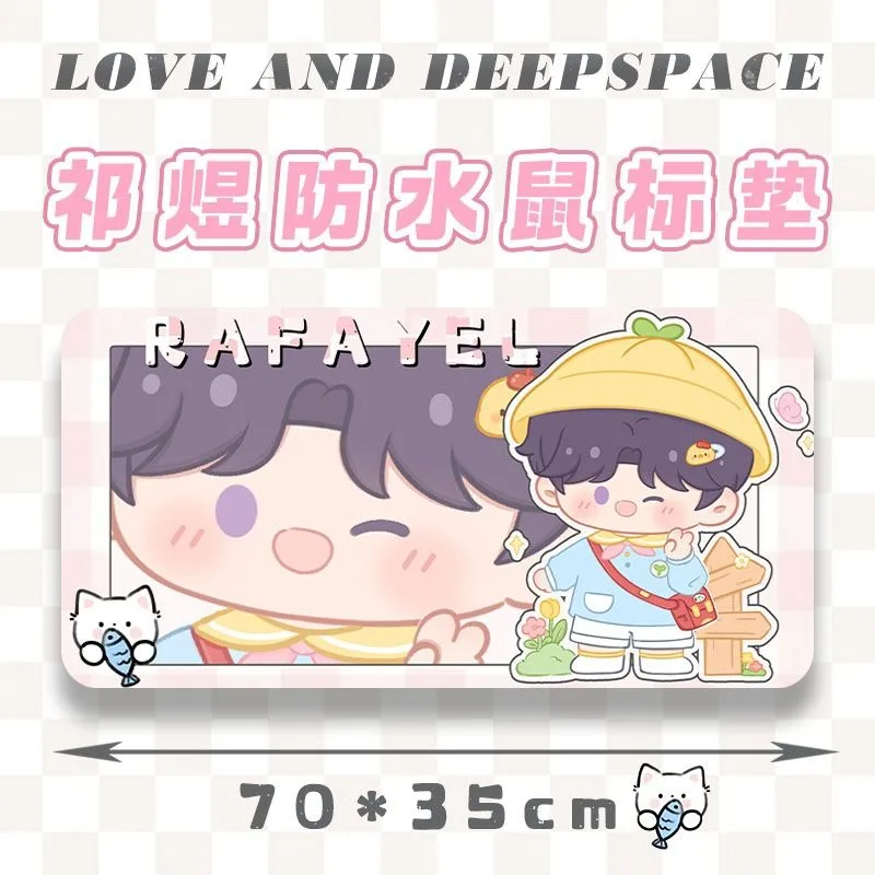 Love and Deepspace Caleb Sylus Rafayel Zayne Anime Peripherals Mouse Pad Personalized Creative Office Computer Non-Slip Mat