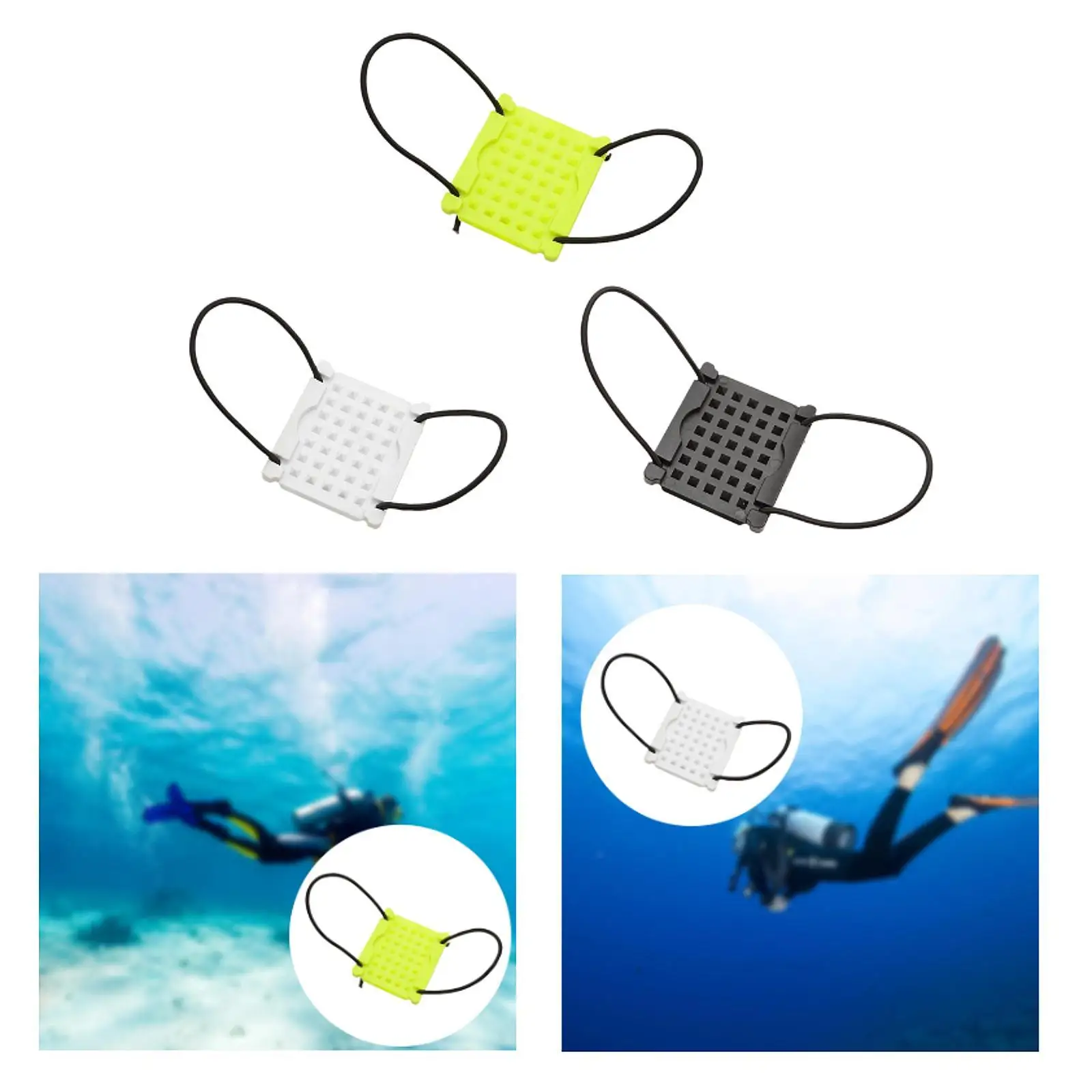 Plaque de fixation de poids de plongée, plaques de poids BCD, matériel facile à utiliser, Nylon fixe pour sports nautiques, plongée en apnée sous l'eau