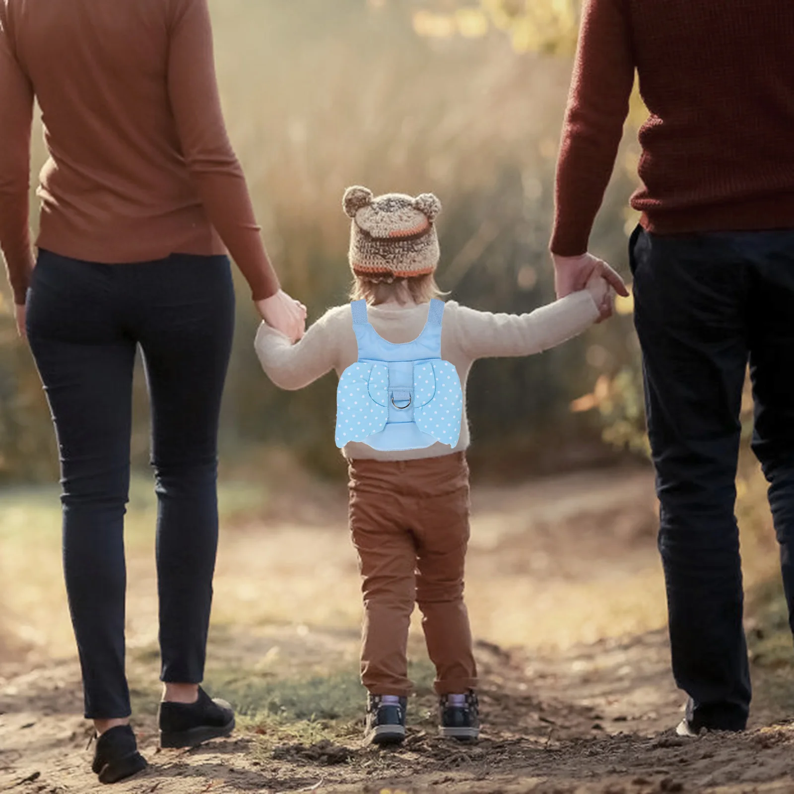 1セット1個入り 迷子防止用幼児ハーネスリード付きバックパック 子供用安全歩行ストラップ 調整可能 アウトドア旅行用ベビーリード