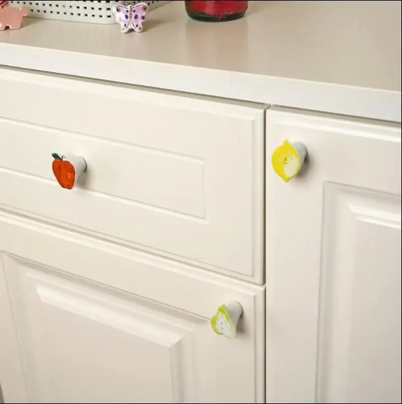 animals Kid room  Handles Cartoon Ceramic Drawer Furniture Knobs Children Cute Cabinet Pulls Dresser Knob Cute Cupboard Handle