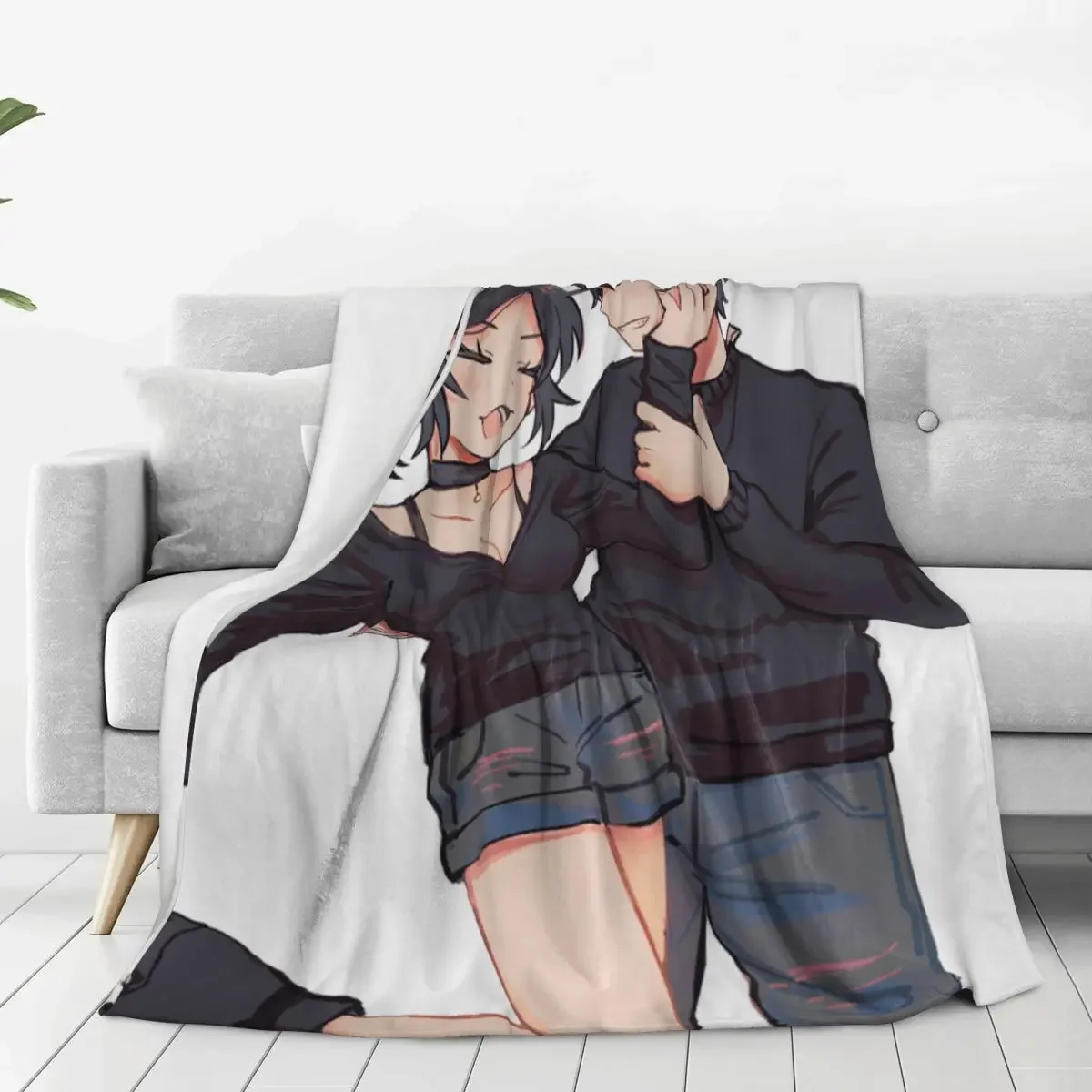 

Ashley And Andrew The Coffin Of Andy And Leyley Blanket Fleece Multi-function Sofa Throw Blankets For Home Bedroom Outdoor Quilt