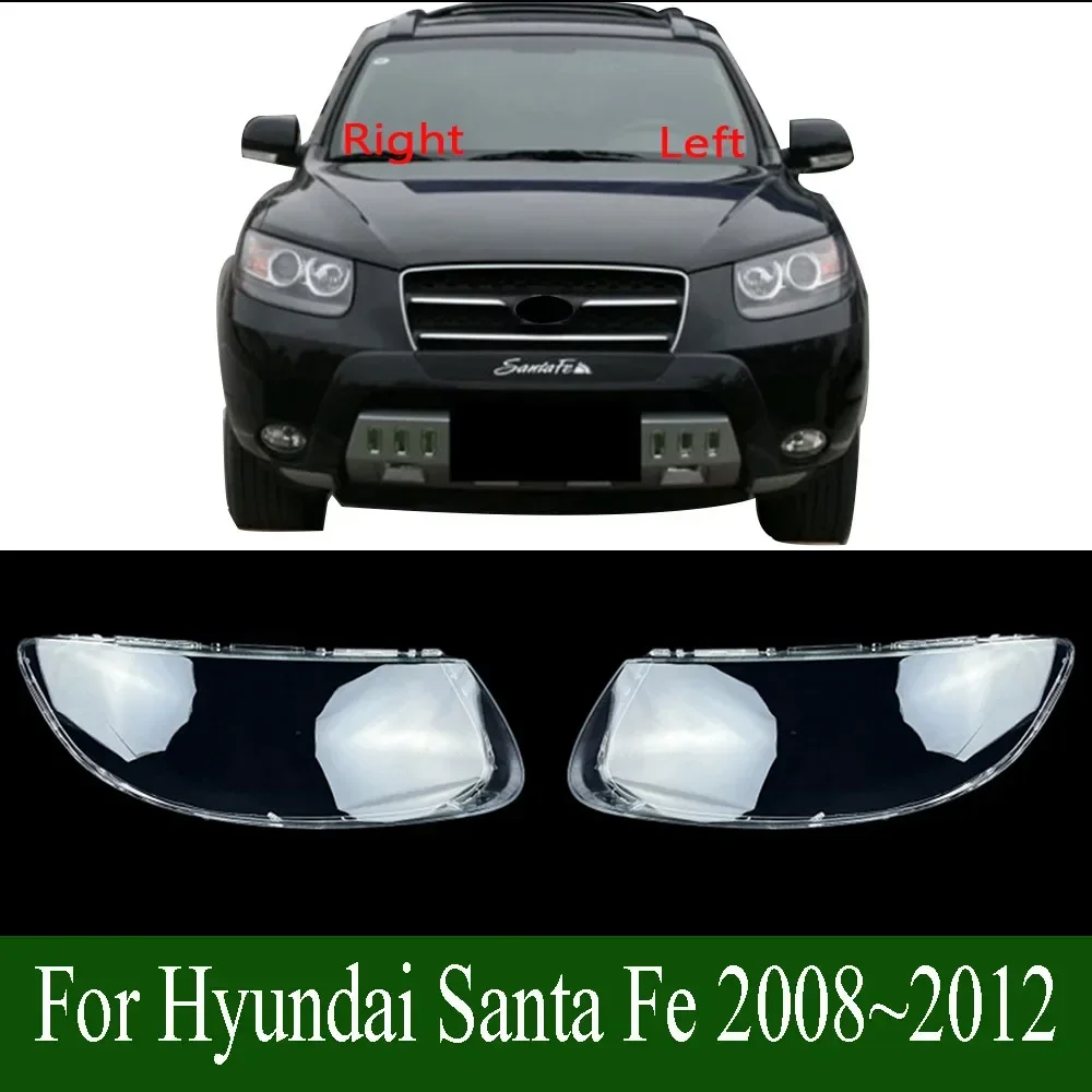 

Headlight Cover Transparent Lampshade Headlamp Shell Plexiglass Replace The Original Lens For Hyundai Santa Fe 2008~2012