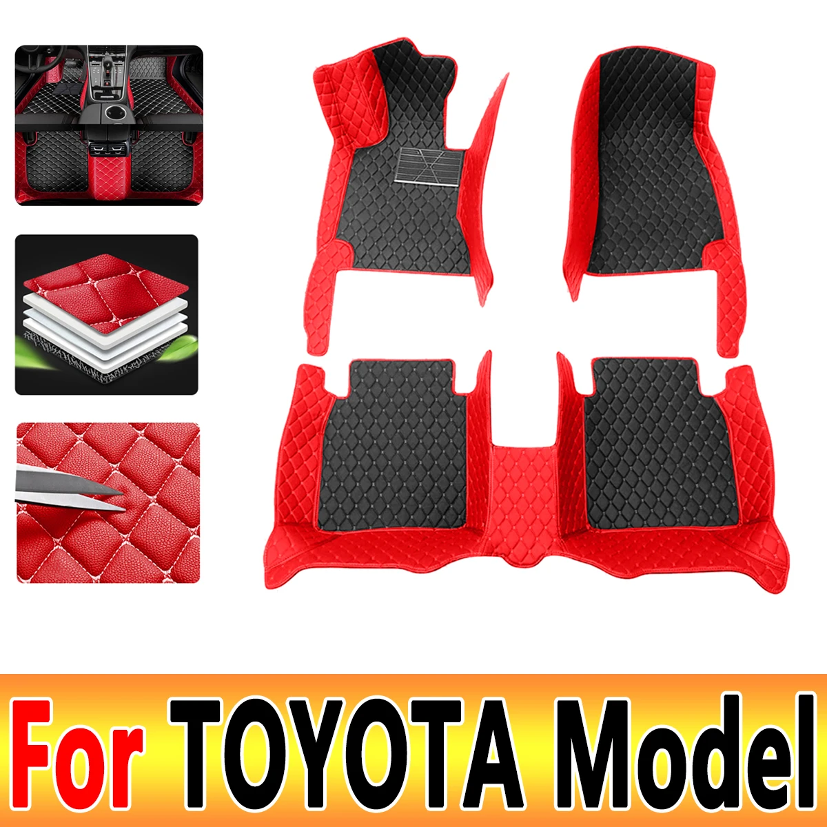 

Car Mats Floor For TOYOTA Aygo SIENTA Verso Caldina porte blade Soarer IST Car Accessories 2022 2023