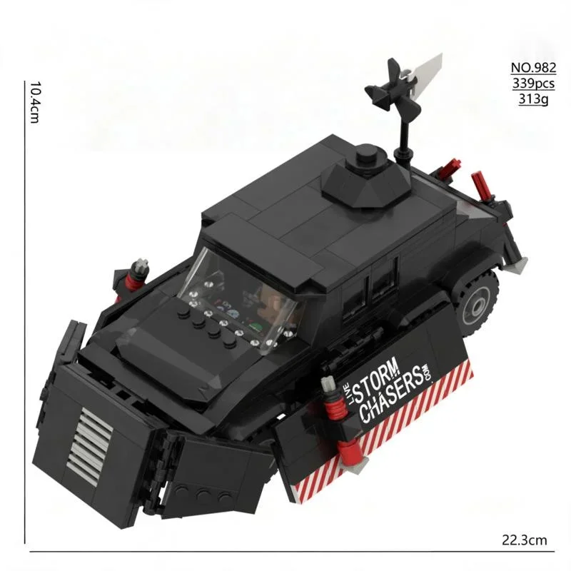 Storm Chaser Building Blocks Tornado Intercept Vehicle Model Car Brick Set DIY Educational Toy Gift for Kids Boys Adults
