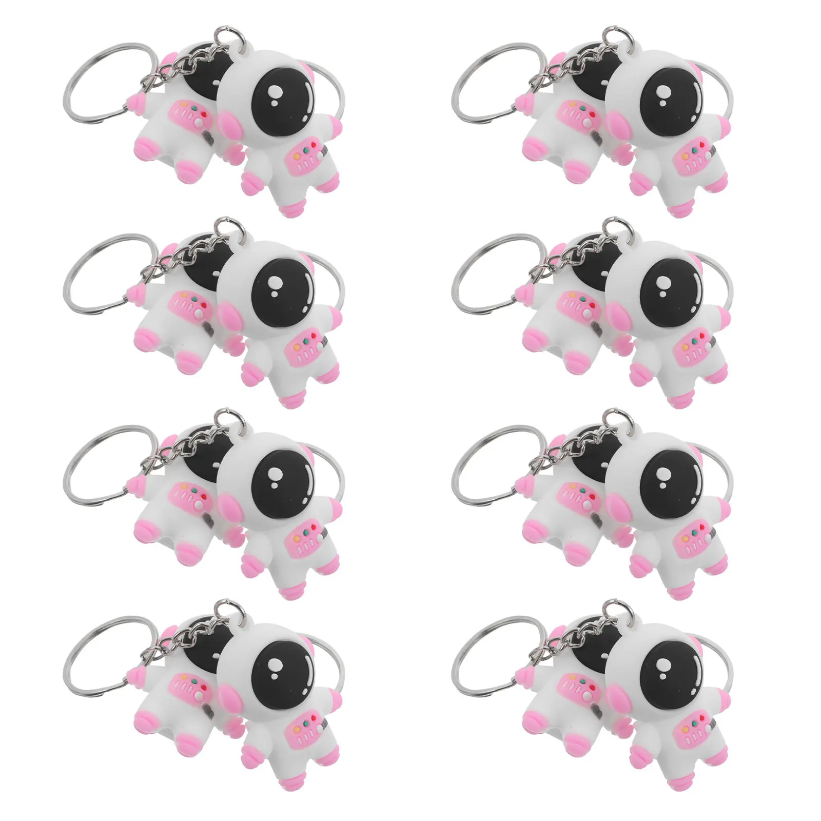 24Pcs Astronaut Keychain Adorable Space Themed Keyring Pendant for Handbag Purse Charm Car Keys Outer Space Gifts Easter Basket