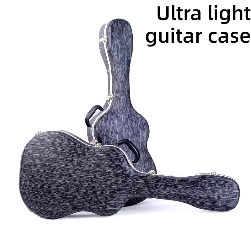 

41-дюймовый чехол для гитары из АБС-пластика, сверхлегкий, противоударный, устойчивый к падениям, портативный чехол на плечо, коробка для гитары, аксессуар для музыкального инструмента