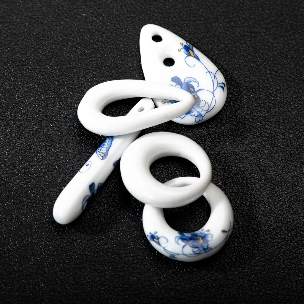 2pcs Ceramic Applique Pendant Necklace Earring Jewelry Making Porcelain Accessories Kralenset Voor Sieraden Maken Z675