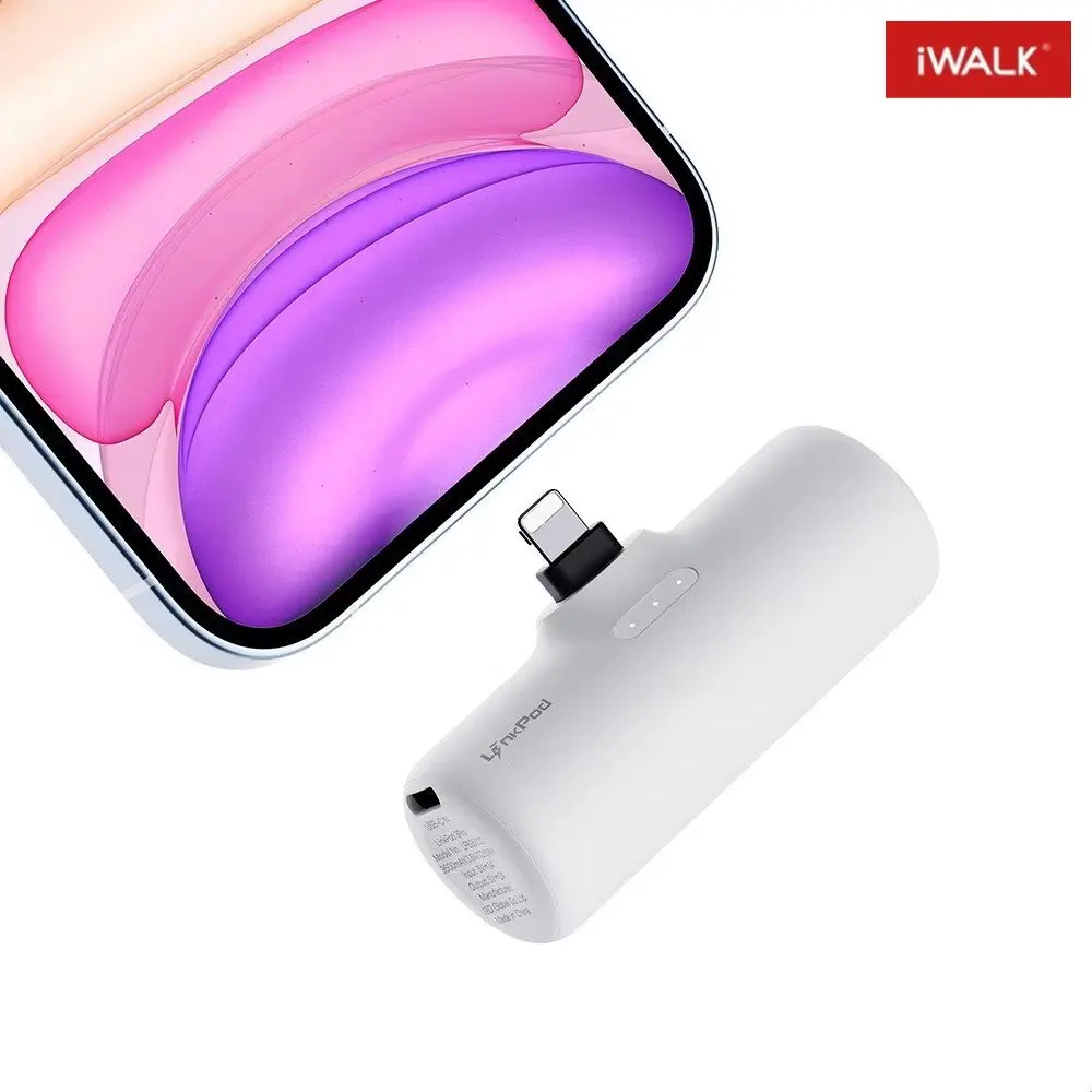 

iwalk Mini Portable Plug in Power Bank Cute Power Bank Suitable for iPhone Lightning Type-C Interface