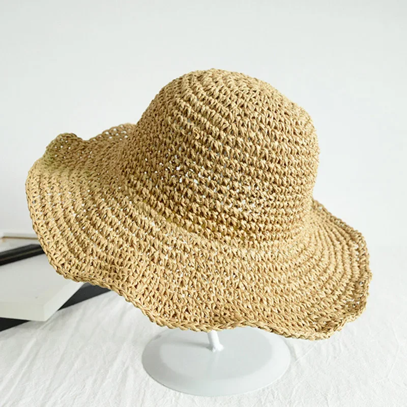 MAXSITI U Sun Hat for women Summer Beach Hat fashiona Lafite Straw Hat travel sunscreen multifunctional folding straw hat