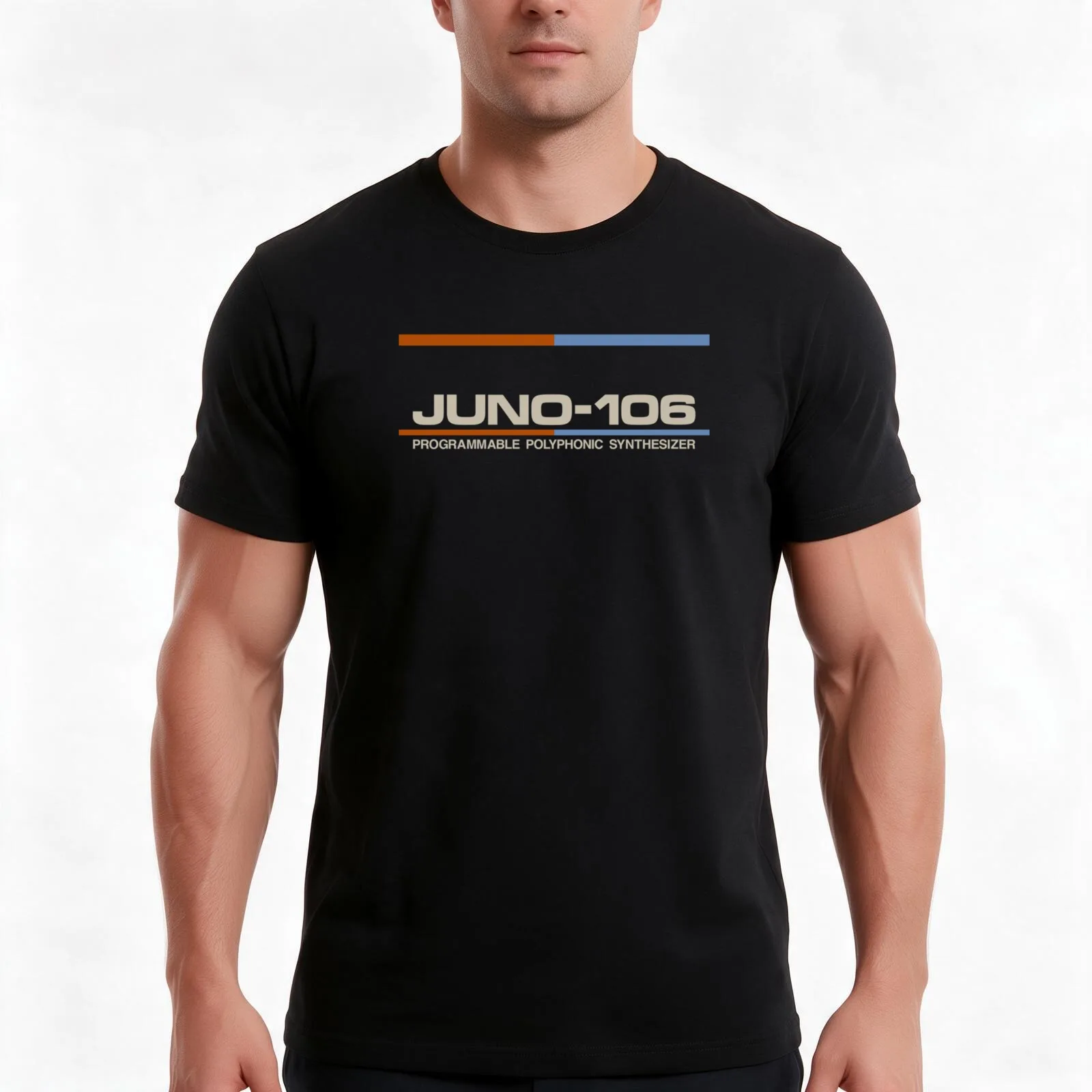 Juno-106 T-Shirt, Summer Casual Cotton Tee, Oversized Streetwear Tops, Vintage Graphic Print, Loose Fit Short Sleeve
