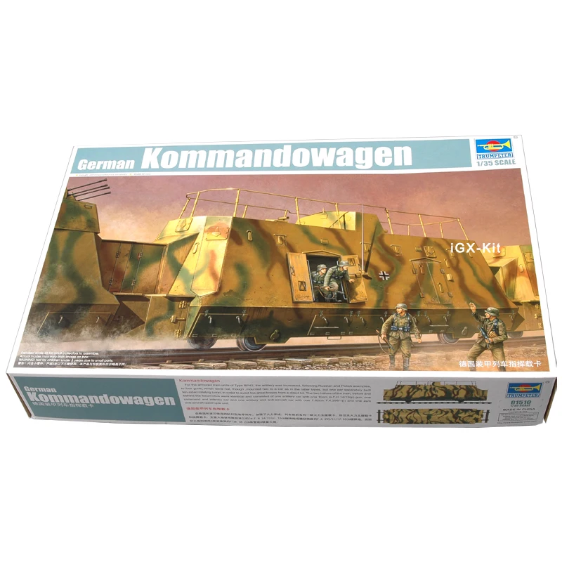 Trumpeter 01510 1/35 German BP42 BP-42 Kommandowagen Armored Troop Transport Railway Car Toy Plastic Assembly Building Model Kit