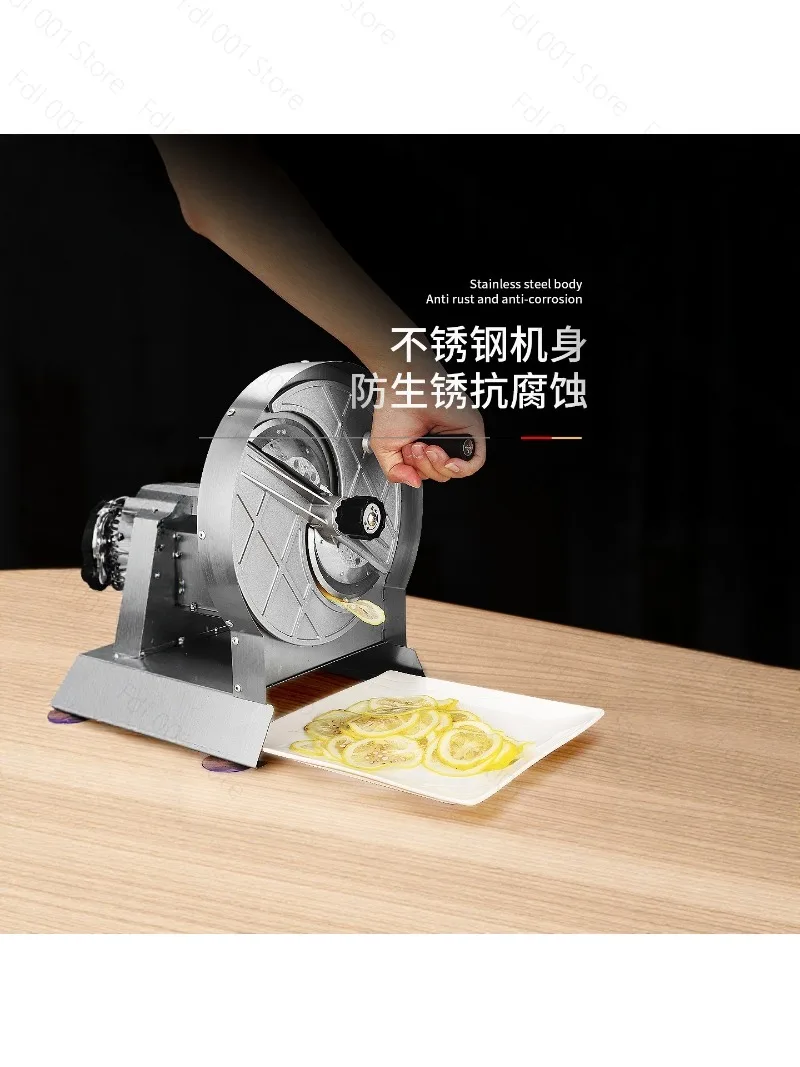 Lemon slicer Potato slicer Commercial manual Stainless steel Fruit slicer Garlic sliced carrot hand crank