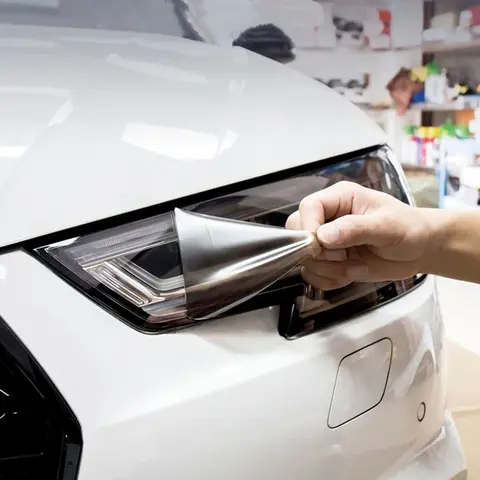 For Audi A3 A4 A5 A6 A7 A8 Q3 Q5 Q7 S3 S4 S5  Black Car Tint Lighthouse Tail Light Headlights Fog Vinyl Sticker