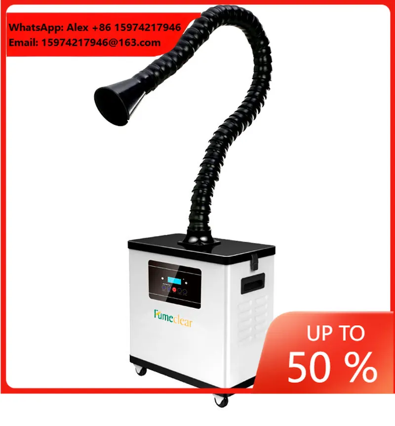 Waste Gas Automatic Cleaning Welding Pressure Oil Mobile Grinding Metal Fabrication Fume Purifier