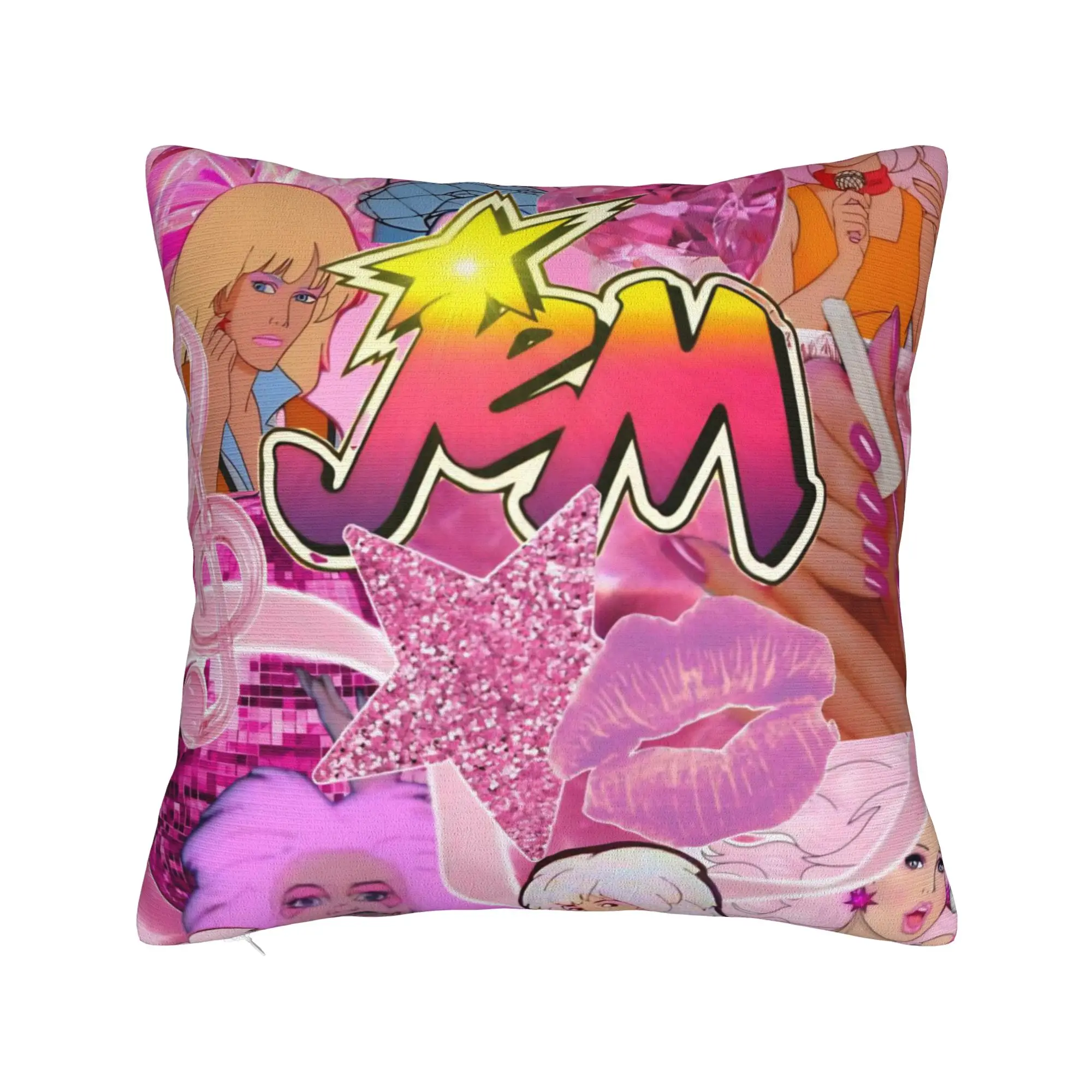 Decorative Pillowcase Jem And The Holograms Stuff Car  Throw Pillow Case Cover Zipper Multiple Sizes